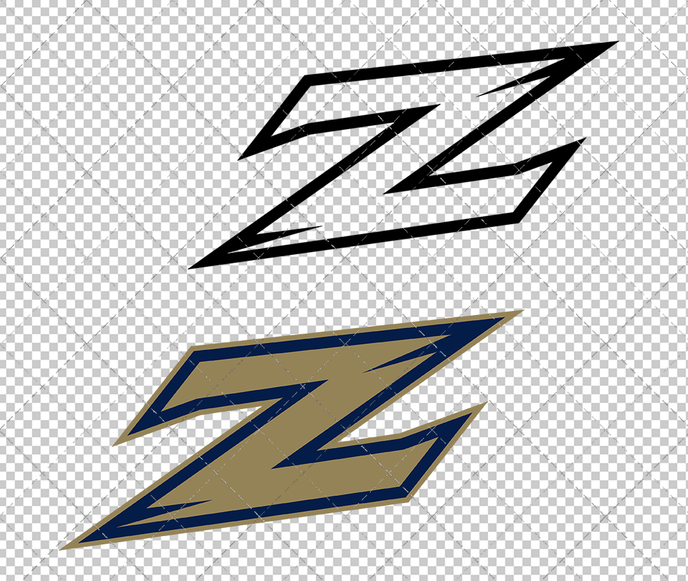 Akron Zips Secondary 2015, Svg, Dxf, Eps, Png - SvgShopArt