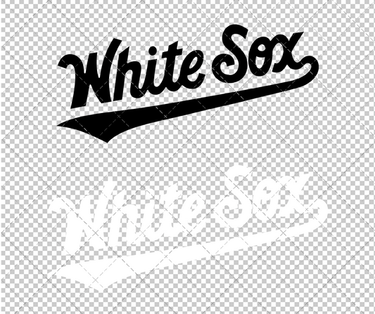 Chicago White Sox Wordmark 2019, Svg, Dxf, Eps, Png - SvgShopArt