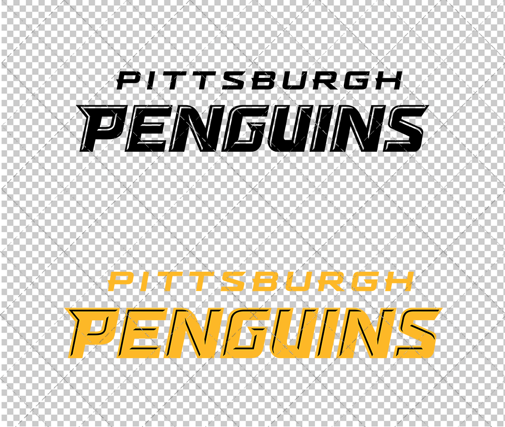 Pittsburgh Penguins Wordmark 2016 002, Svg, Dxf, Eps, Png - SvgShopArt