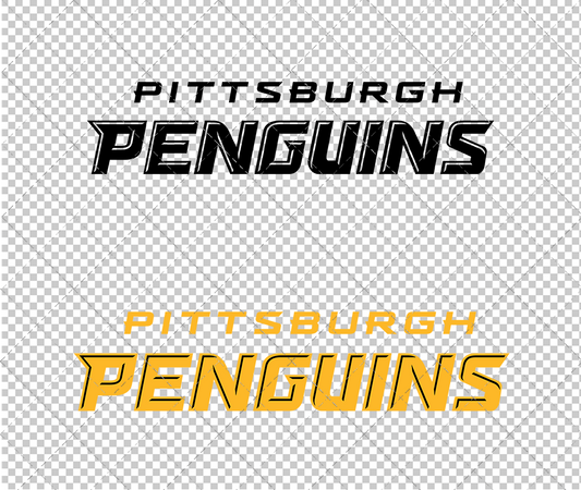 Pittsburgh Penguins Wordmark 2016 002, Svg, Dxf, Eps, Png - SvgShopArt