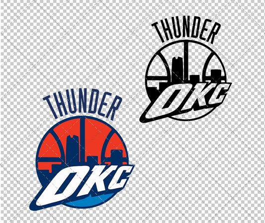 Oklahoma City Thunder Concept 2008 008, Svg, Dxf, Eps, Png - SvgShopArt