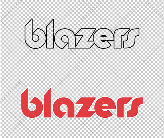 Portland Trail Blazers Jersey 1977 002, Svg, Dxf, Eps, Png - SvgShopArt