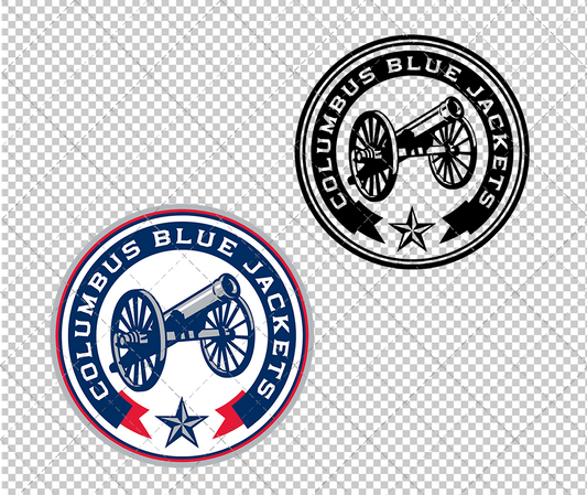 Columbus Blue Jackets Alternate 2015, Svg, Dxf, Eps, Png - SvgShopArt