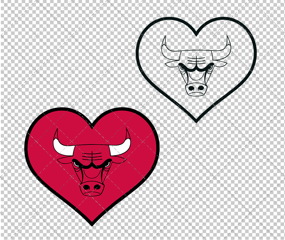 Chicago Bulls Concept 1972, Svg, Dxf, Eps, Png - SvgShopArt