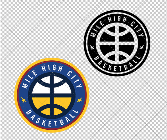 Denver Nuggets Alternate 2018 003, Svg, Dxf, Eps, Png - SvgShopArt