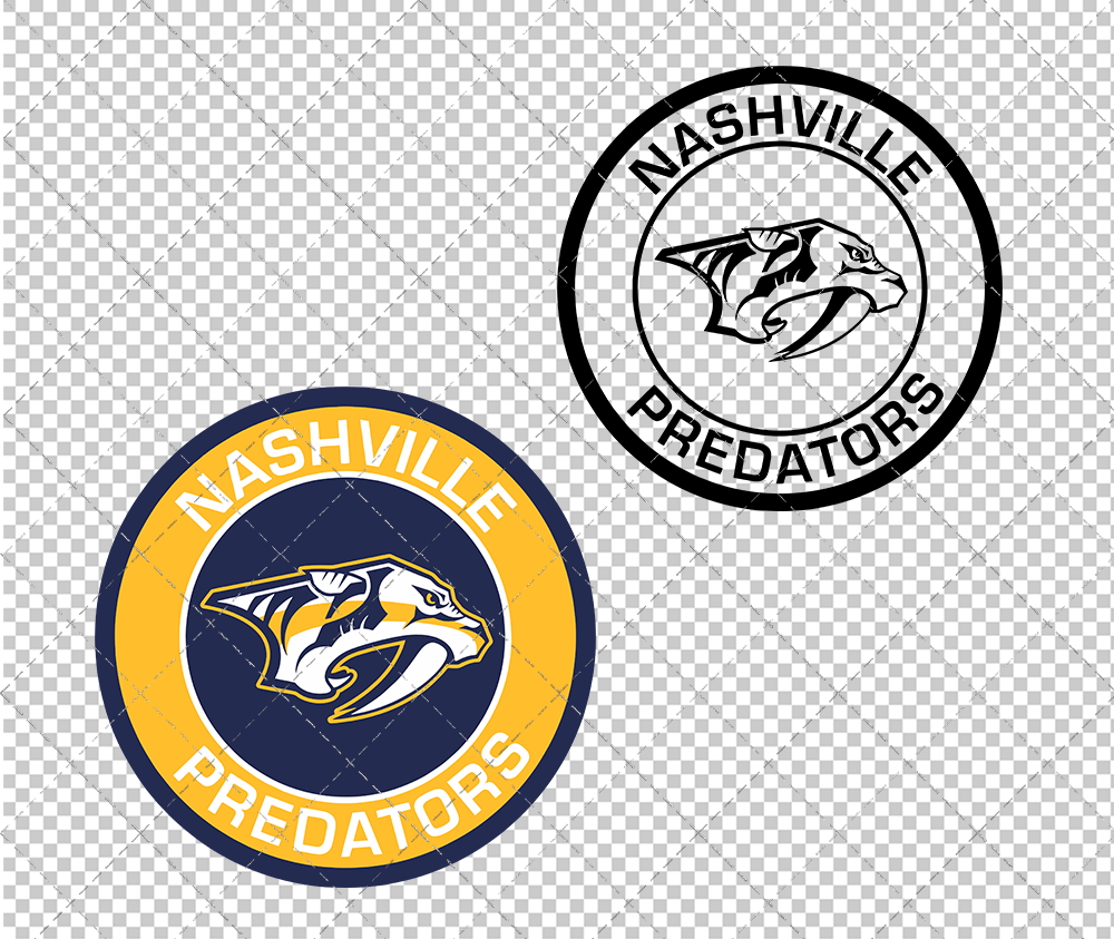 Nashville Predators Circle 2019 002, Svg, Dxf, Eps, Png - SvgShopArt