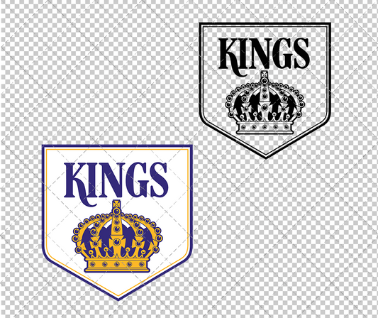 Los Angeles Kings Secondary 1967, Svg, Dxf, Eps, Png - SvgShopArt