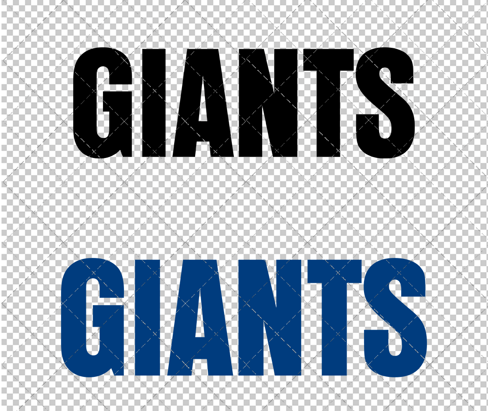 New York Giants Wordmark 1981, Svg, Dxf, Eps, Png - SvgShopArt