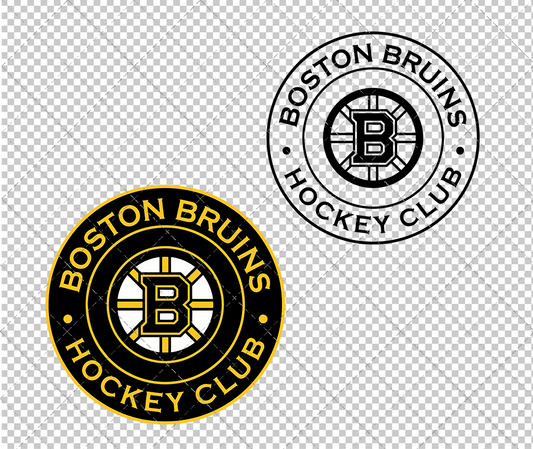 Boston Bruins Circle 2007 003, Svg, Dxf, Eps, Png - SvgShopArt