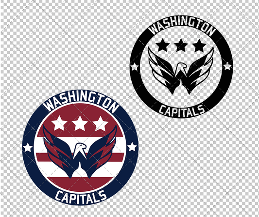 Washington Capitals Circle 2007 007, Svg, Dxf, Eps, Png - SvgShopArt