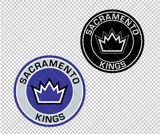 Sacramento Kings Circle 2014, Svg, Dxf, Eps, Png - SvgShopArt