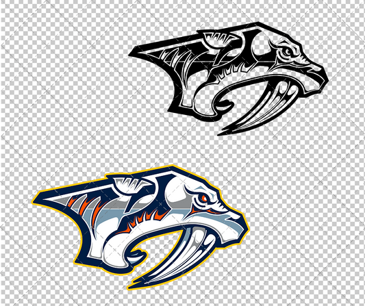 Nashville Predators Alternate 1998 003, Svg, Dxf, Eps, Png - SvgShopArt