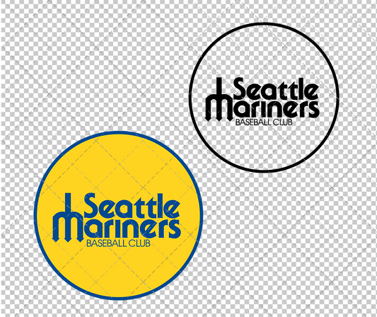 Seattle Mariners 1977, Svg, Dxf, Eps, Png - SvgShopArt