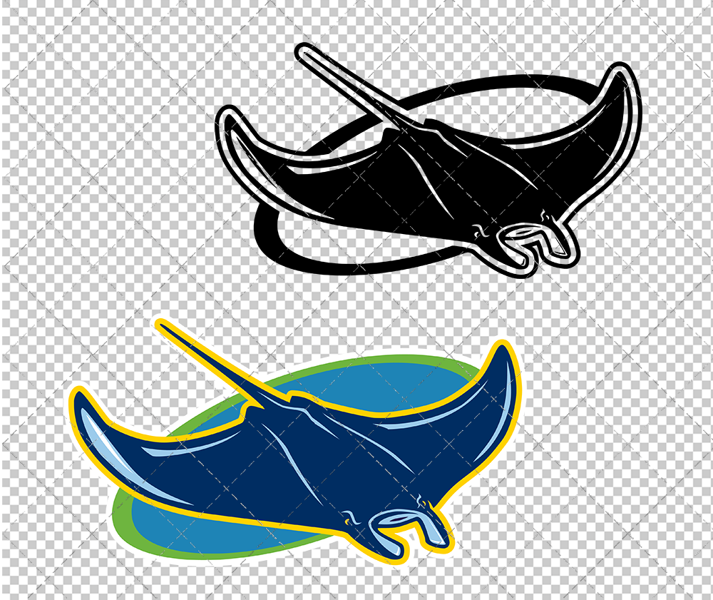 Tampa Bay Rays Cap 2018, Svg, Dxf, Eps, Png - SvgShopArt