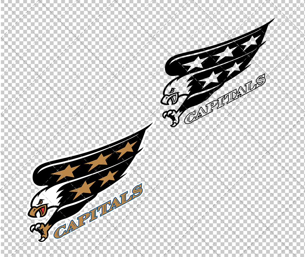 Washington Capitals Alternate 1995, Svg, Dxf, Eps, Png - SvgShopArt