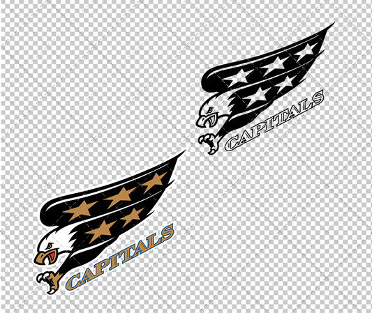 Washington Capitals Alternate 1995, Svg, Dxf, Eps, Png - SvgShopArt