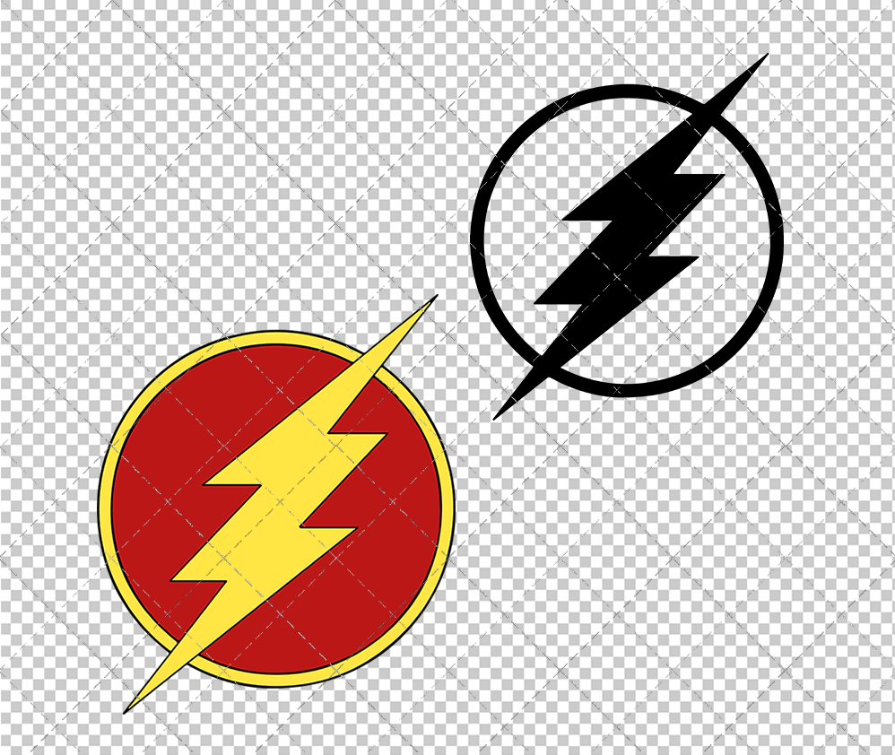 The Flash Logo, Svg, Dxf, Eps, Png - SvgShopArt