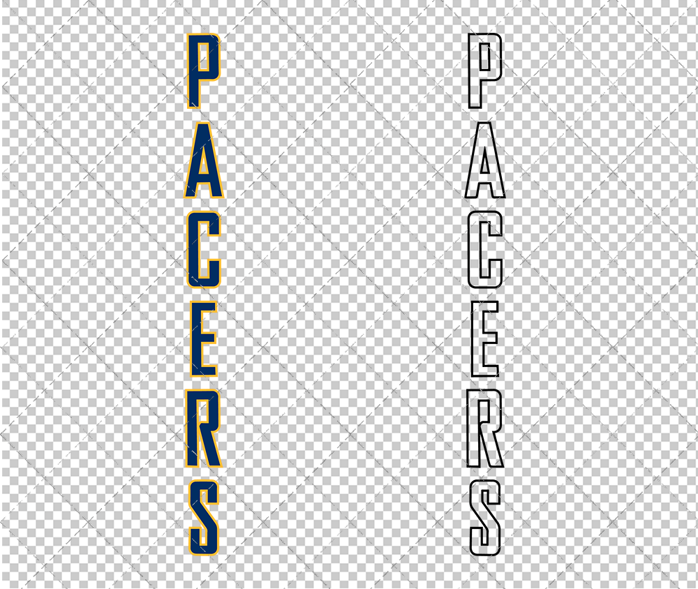 Indiana Pacers Jersey 2005 005, Svg, Dxf, Eps, Png - SvgShopArt