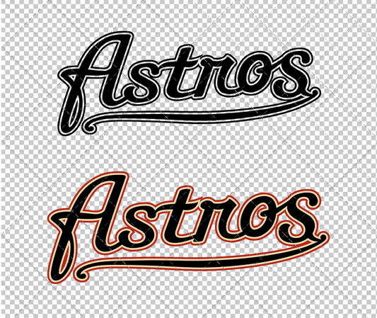 Houston Astros Wordmark 2000, Svg, Dxf, Eps, Png - SvgShopArt