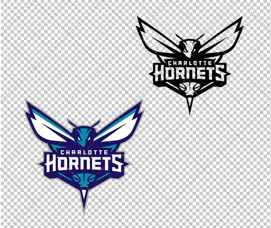 Charlotte Hornets 2014, Svg, Dxf, Eps, Png - SvgShopArt