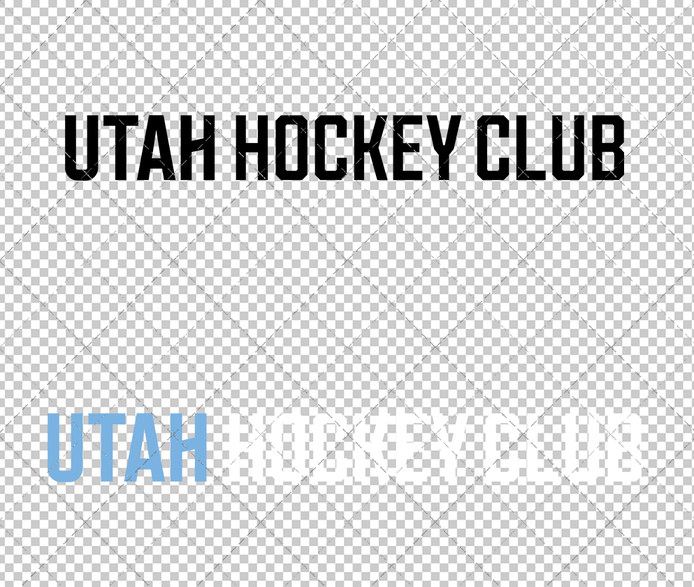 Utah Hockey Club Wordmark 2024 002, Svg, Dxf, Eps, Png - SvgShopArt