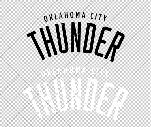 Oklahoma City Thunder Wordmark 2008 002, Svg, Dxf, Eps, Png - SvgShopArt