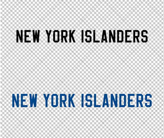 New York Islanders Wordmark Concept 2017, Svg, Dxf, Eps, Png - SvgShopArt