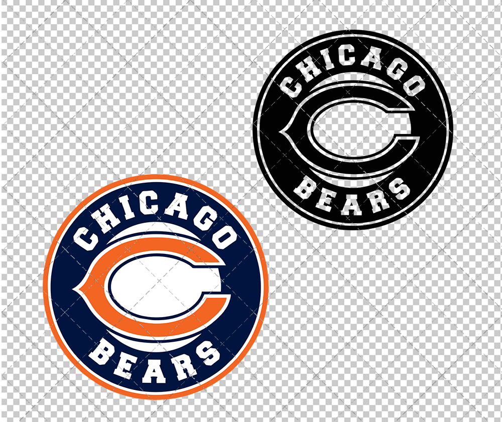 Chicago Bears Circle 2000 002, Svg, Dxf, Eps, Png - SvgShopArt