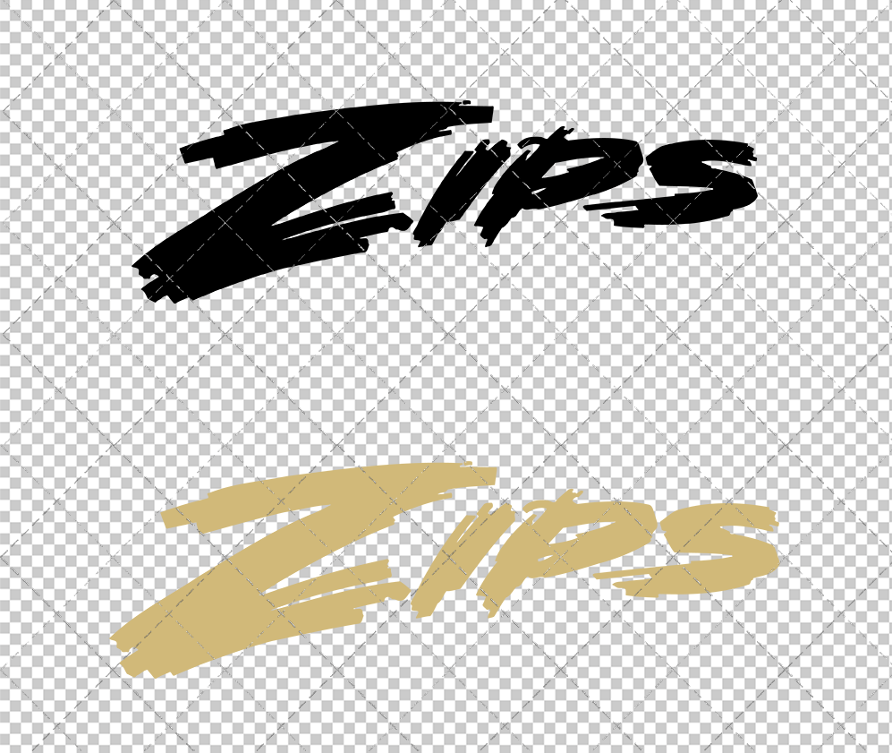 Akron Zips Wordmark 1986 002, Svg, Dxf, Eps, Png - SvgShopArt