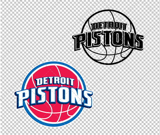 Detroit Pistons 2005, Svg, Dxf, Eps, Png - SvgShopArt