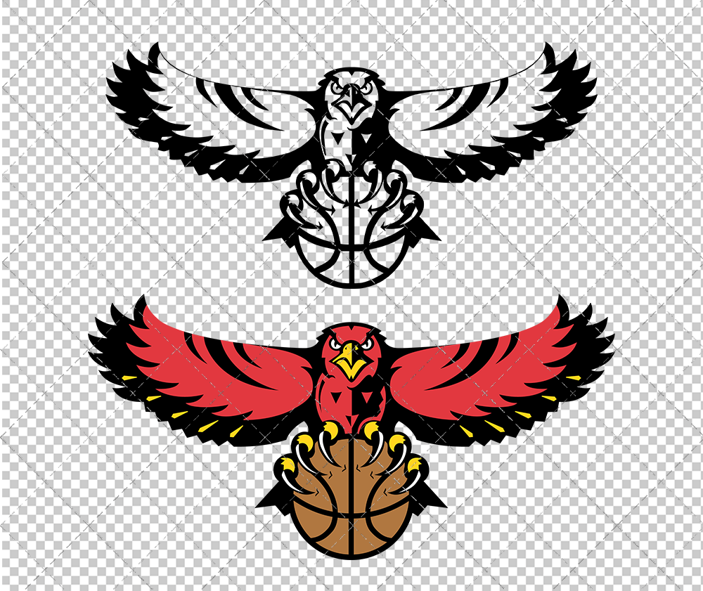 Atlanta Hawks Alternate 1995, Svg, Dxf, Eps, Png - SvgShopArt