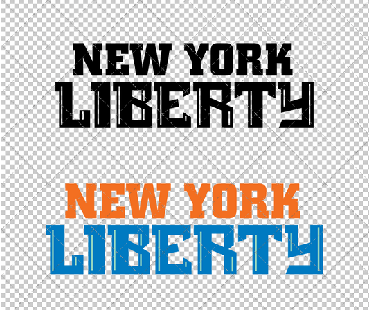 New York Liberty Wordmark 1997, Svg, Dxf, Eps, Png - SvgShopArt