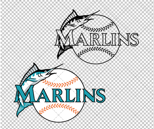 Miami Marlins Alternate 1993, Svg, Dxf, Eps, Png - SvgShopArt