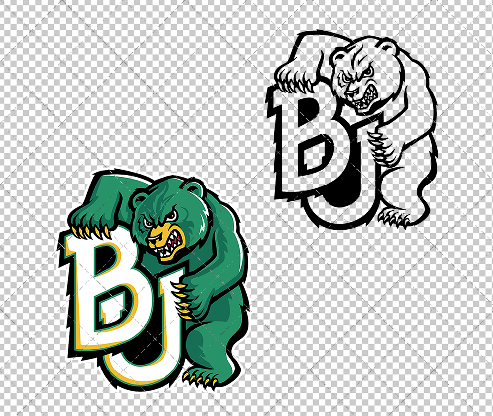 Baylor Bears Alternate 1997 002, Svg, Dxf, Eps, Png - SvgShopArt