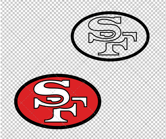 San Francisco 49Ers 1968, Svg, Dxf, Eps, Png - SvgShopArt