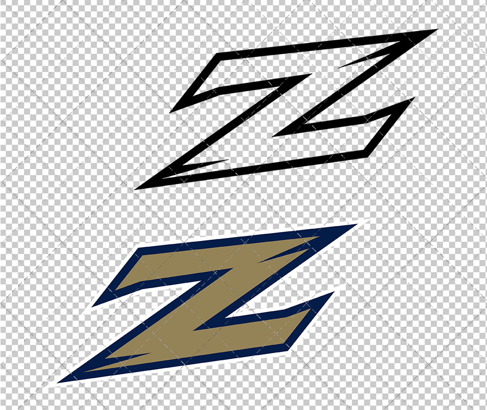 Akron Zips Alternate 2015, Svg, Dxf, Eps, Png - SvgShopArt