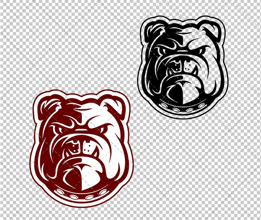 Alabama A&M Bulldogs Alternate 2002 004, Svg, Dxf, Eps, Png - SvgShopArt