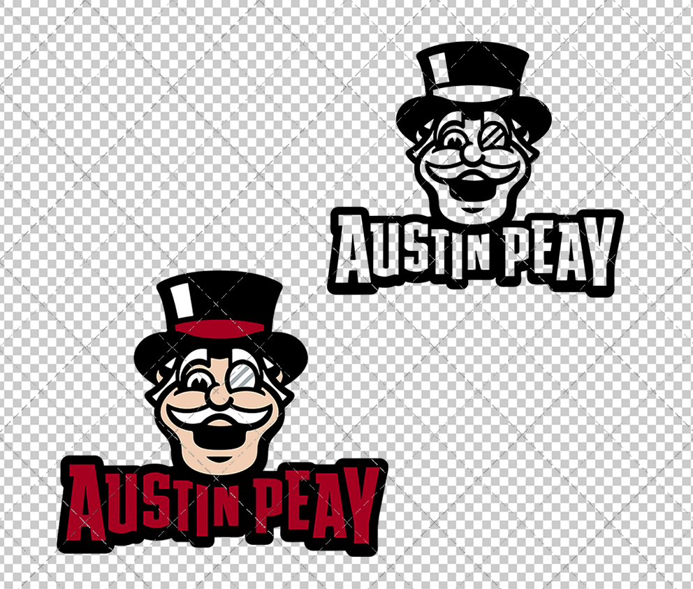 Austin Peay Governors Mascot 2015 003, Svg, Dxf, Eps, Png - SvgShopArt