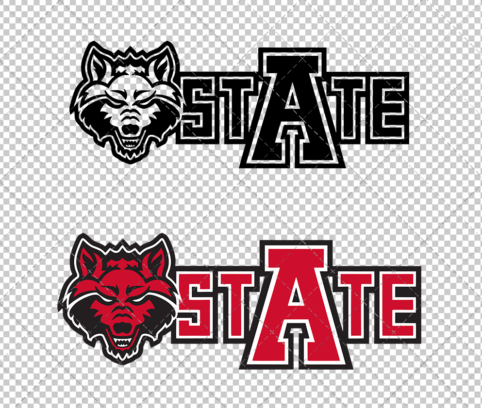 Arkansas State Red Wolves Alternate 2015, Svg, Dxf, Eps, Png - SvgShopArt