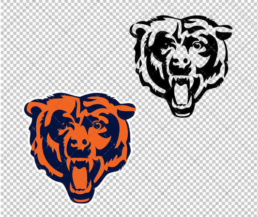 Chicago Bears Alternate 2000, Svg, Dxf, Eps, Png - SvgShopArt