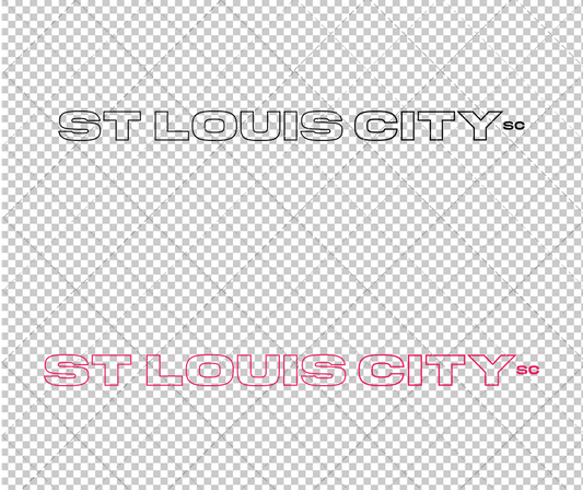 St. Louis City SC Wordmark 2023 002, Svg, Dxf, Eps, Png - SvgShopArt