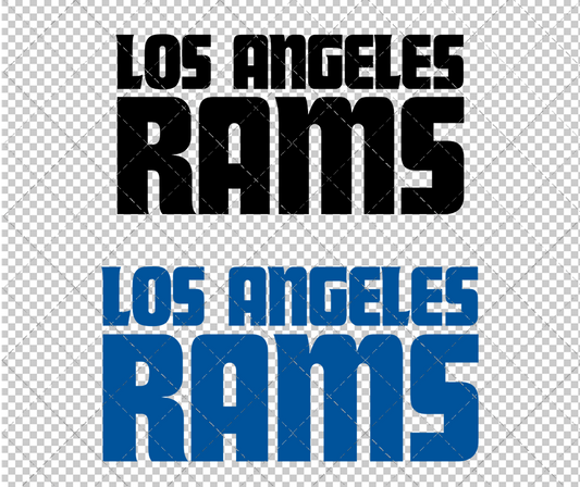 Los Angeles Rams Wordmark 1983, Svg, Dxf, Eps, Png - SvgShopArt