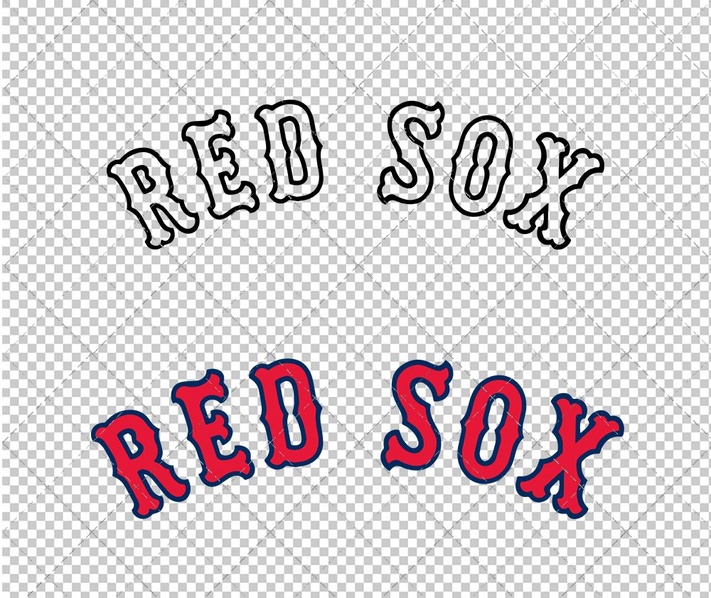 Boston Red Sox Jersey 1936, Svg, Dxf, Eps, Png - SvgShopArt