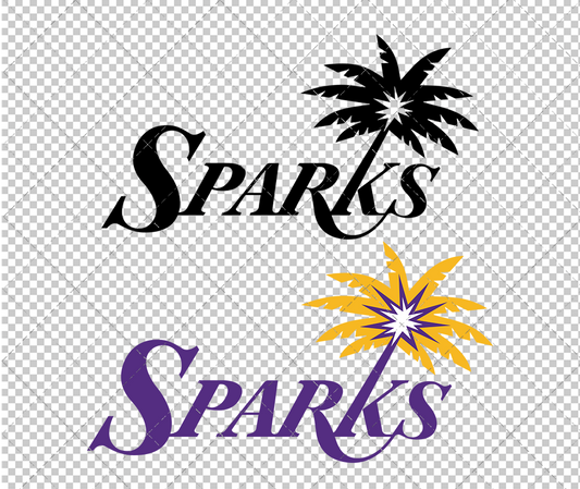 Los Angeles Sparks Alternate 2021 004, Svg, Dxf, Eps, Png - SvgShopArt