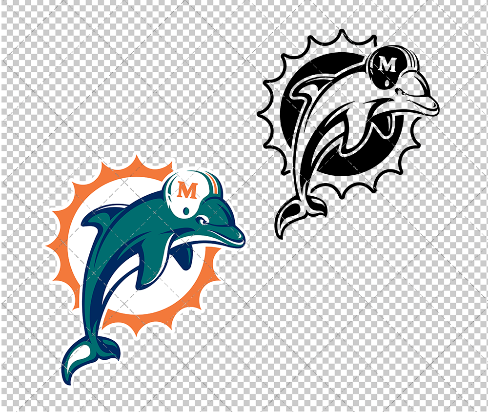 Miami Dolphins 1997, Svg, Dxf, Eps, Png - SvgShopArt