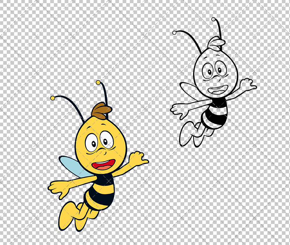 Willy - Maya The Bee, Svg, Dxf, Eps, Png - SvgShopArt