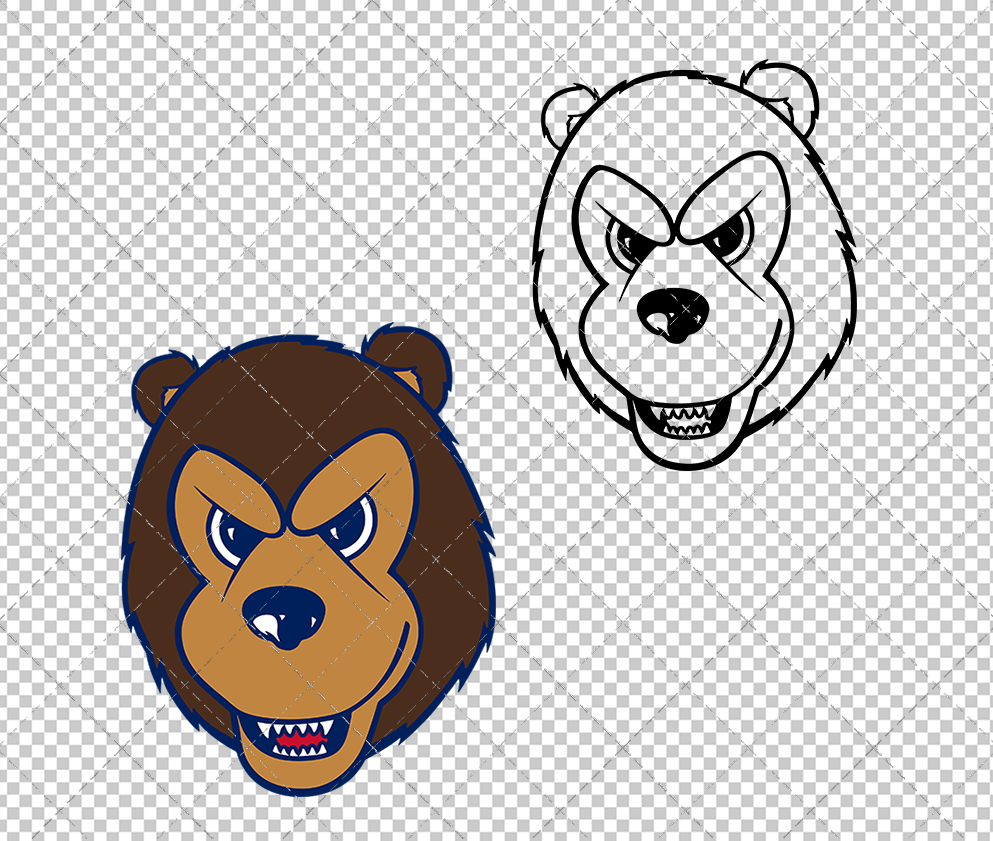 Belmont Bruins Mascot 2013 003, Svg, Dxf, Eps, Png - SvgShopArt