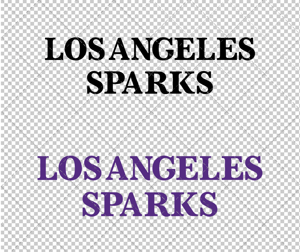 Los Angeles Sparks Wordmark 2021 002, Svg, Dxf, Eps, Png - SvgShopArt