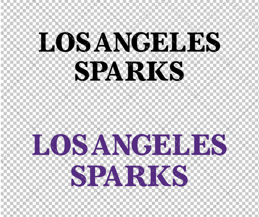 Los Angeles Sparks Wordmark 2021 002, Svg, Dxf, Eps, Png - SvgShopArt