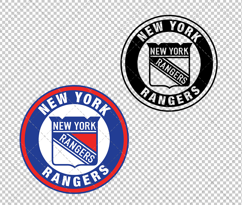 New York Rangers Circle 1999, Svg, Dxf, Eps, Png - SvgShopArt